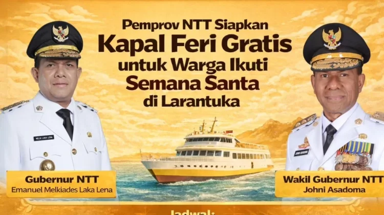 Kapal Feri Gratis ke Larantuka Dibuka, Kuota 390 Penumpang dari Timor