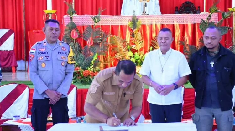 Tujuh Paroki Gugus Ruteng Bersama  Forkopimda Serukan Jumat Agung Hening 2026