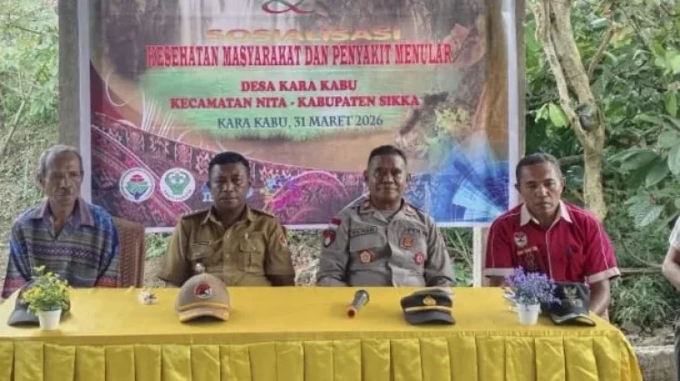 Serah Terima Pembangunan Karakabu Dibarengi Sosialisasi Penyakit Menular