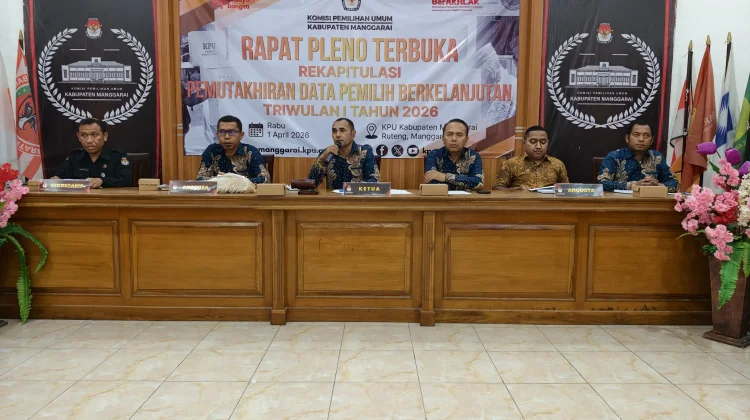 KPU Manggarai Mutakhirkan 16.719 Data Pemilih pada Semester Pertama 2026