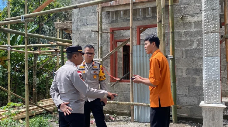 Kapolres Nagekeo Tinjau Pembangunan SPPG Polri di Desa Wolowea