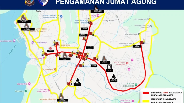 Polisi Terapkan Rekayasa Lalu Lintas jelang Jalan Salib di Labuan Bajo