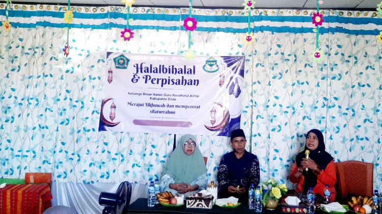 Halal Bihalal dan Perpisahan Pengawas RA , Kemenag Ende Tekankan Kebersamaan