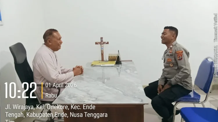 Polres Ende Perkuat Koordinasi Keamanan Ibadah Paskah