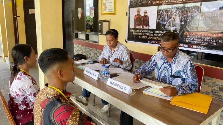 Polres Nagekeo Sosialisasi Prinsip BETAH dan QR Code dalam Rekrutmen Polri 2026