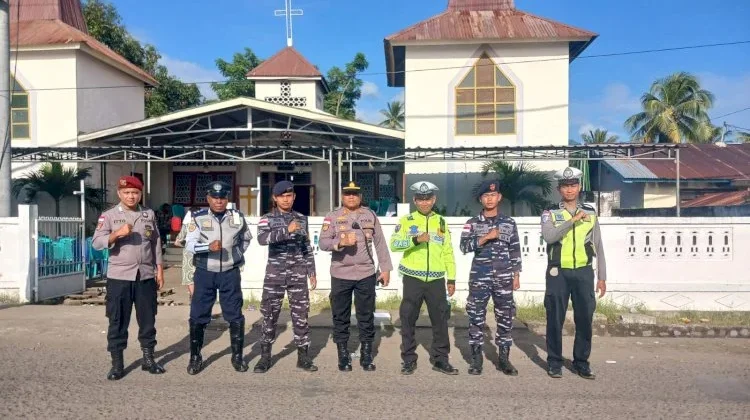 Pengamanan Humanis Polisi Warnai Paskah Damai Sikka