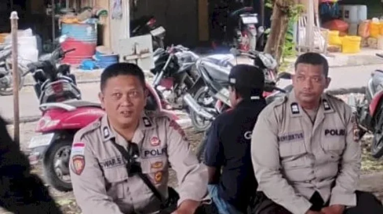 Polsek Alok Intensif Amankan Aktivitas Pasar Alok