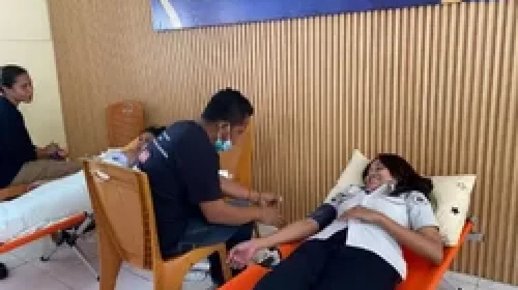 Rutan Larantuka Gelar Donor Darah Peringati HBP ke-62