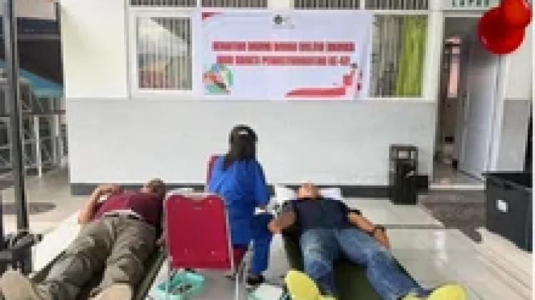 Lapas Ende Gelar Donor Darah Peringati HBP ke-62
