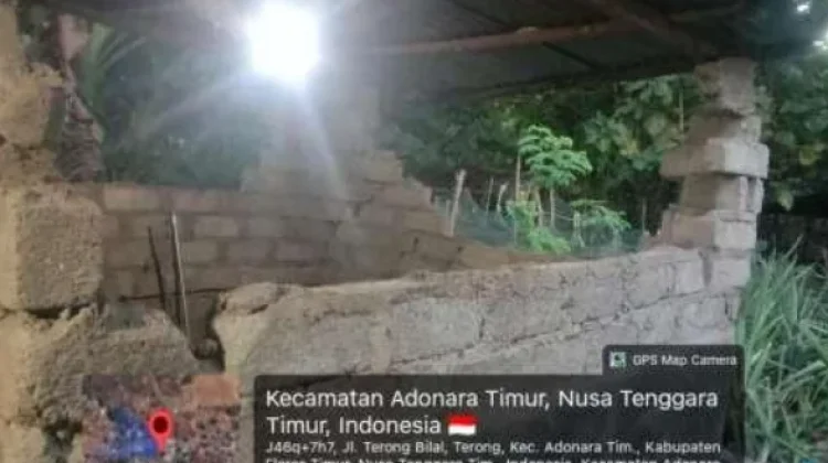 Diguncang Gempa tengah Malam, Desa-Desa di Flotim Alami Kerusakan Parah