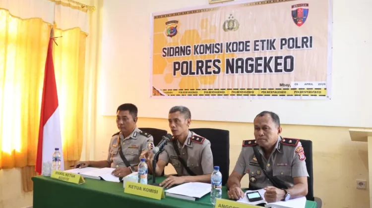 Polres Nagekeo Gelar Sidang Kode Etik Anggota Diduga Langgar Disiplin