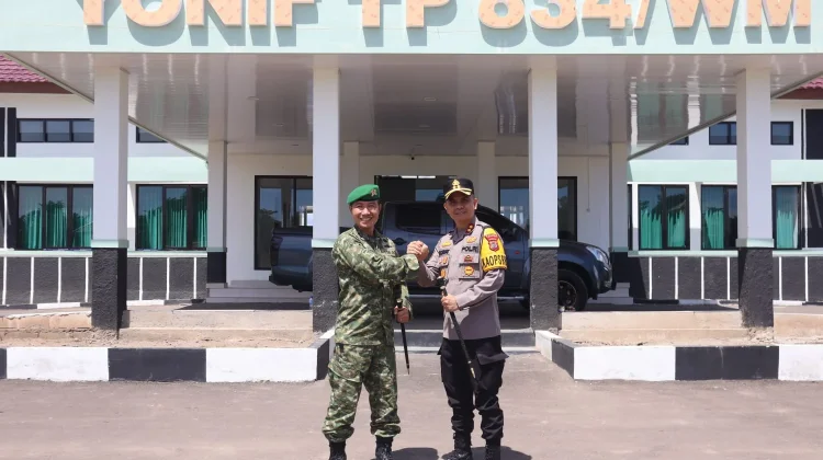 Kapolres Nagekeo Perkuat Sinergi Bersama Danyon TP 834/Wakanga Mere