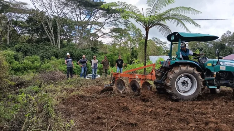 Pemkab Manggarai Mulai Olah Lahan Stadion Golo Dukal dengan Alat Modern