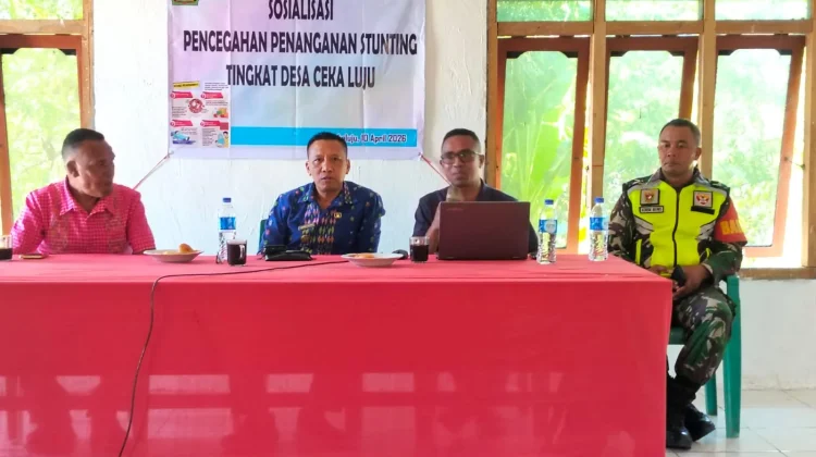Sinergi TNI dan Pemerintah Desa , Edukasi Warga Cekaluju Lawan Stunting