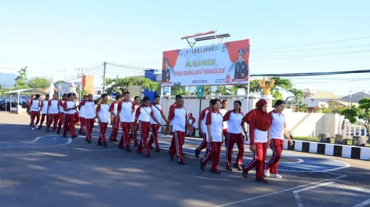 Polres Sikka Tegaskan disiplin lewat Gaktibplin dan Olahraga