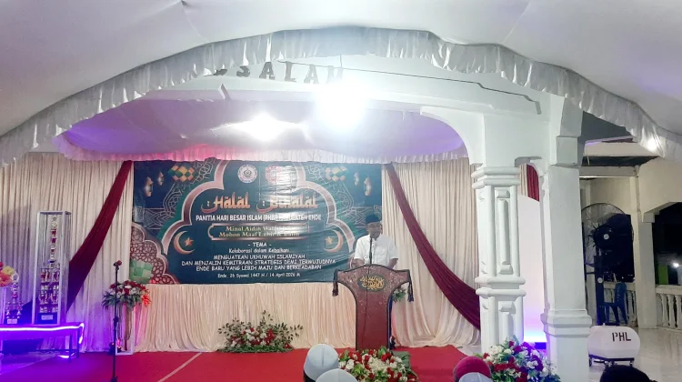 Bupati Ende Ajak Kolaborasi dan Penataan Kota , Tekankan Harmoni di Halal Bihalal