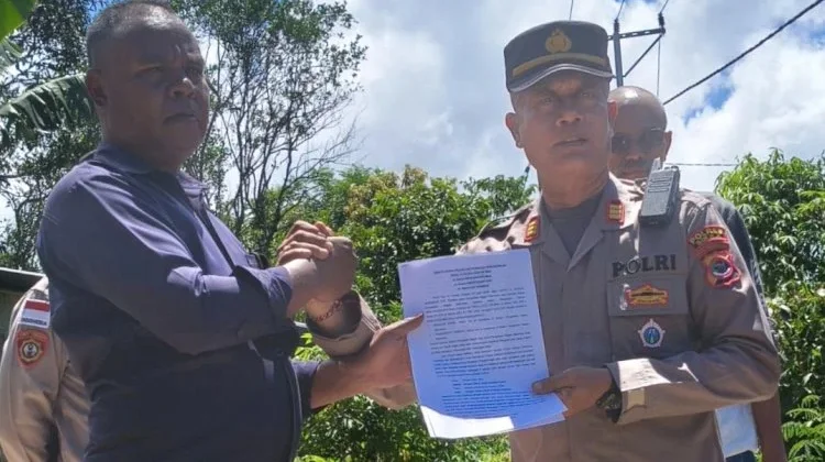 Aparat Kawal Eksekusi Lahan Sengketa di Ladogahar Sikka