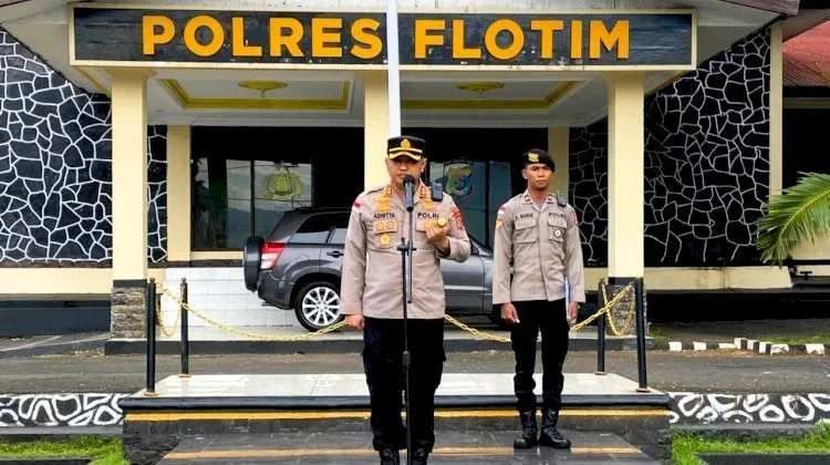 Kapolres Flotim Tekankan Disiplin dan Jaga Nama Baik Institusi