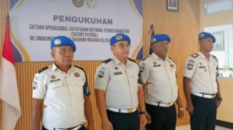 Pengukuhan SATOPS PATNAL, Rutan Larantuka Perkuat Integritas
