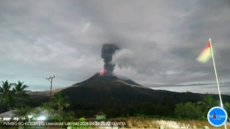 Gunung Lewotobi Laki-laki kembali Erupsi, Aktivitas Vulkanik Masih Terpantau