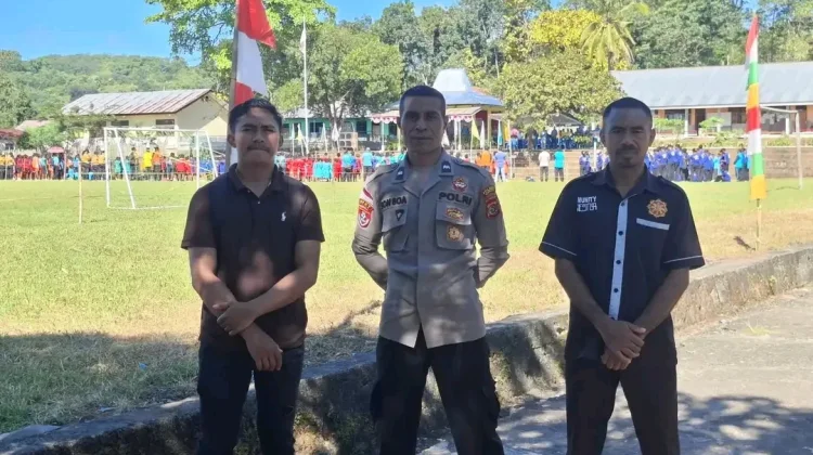 Polsek Soa Dukung Pembukaan Porseni Hardiknas di Kecamatan Soa