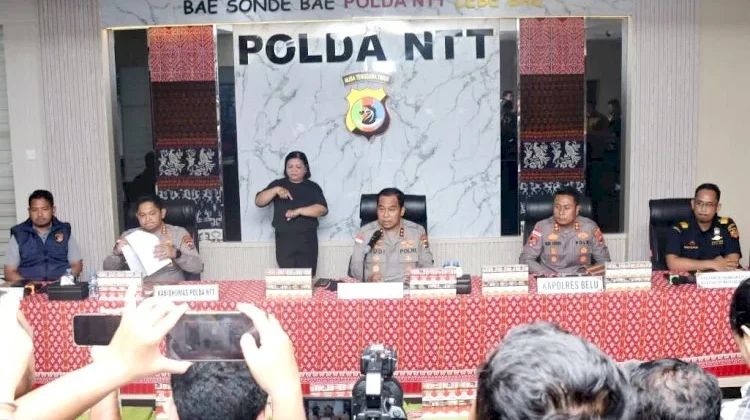 Polda NTT Bongkar Jaringan Rokok Ilegal Internasional di Perbatasan RI-RDTL