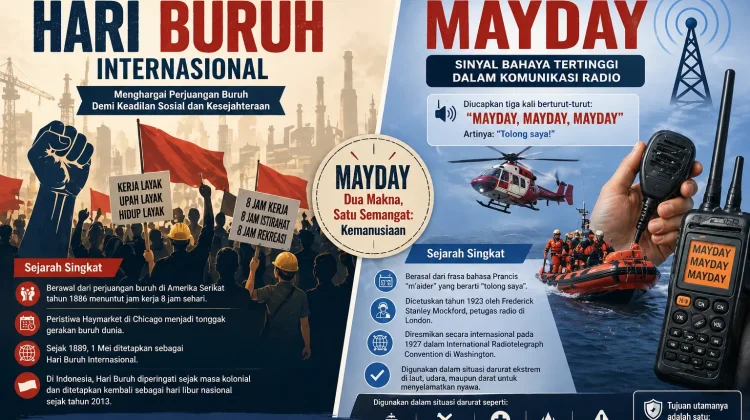 Hari Buruh dan Sinyal Mayday, Ini Perbedaannya