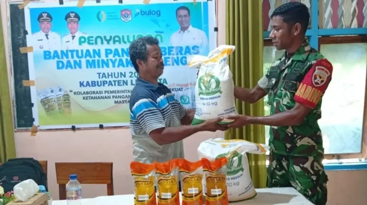 Pembagian Sembako di Aramengi Dikawal Babinsa, Distribusi Tepat Sasaran