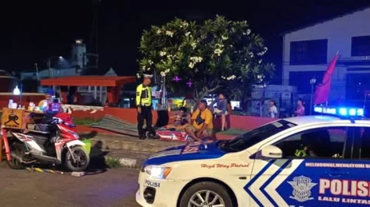 Satlantas Gelar Patroli Malam, Larantuka Tetap Kondusif