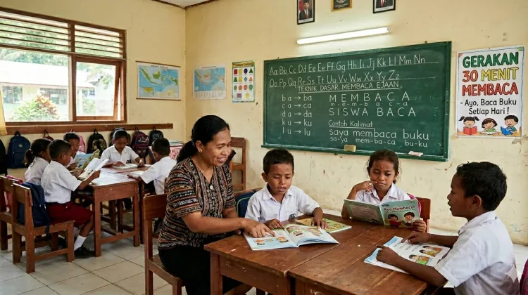 Banyak Siswa Kabupaten Sikka Belum Lancar Membaca Dasar