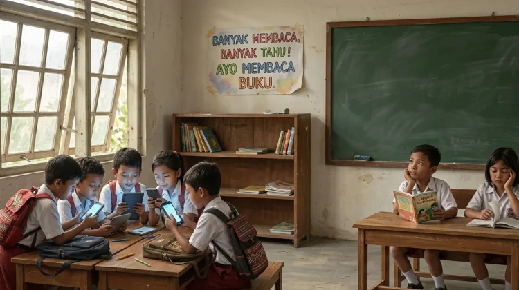 Dominasi Gadget Ancam Budaya Baca Kabupaten Sikka saat Ini