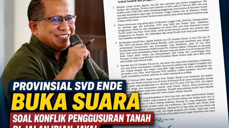 Provinsial SVD Ende Buka Suara soal Sengketa Tanah Irian Jaya