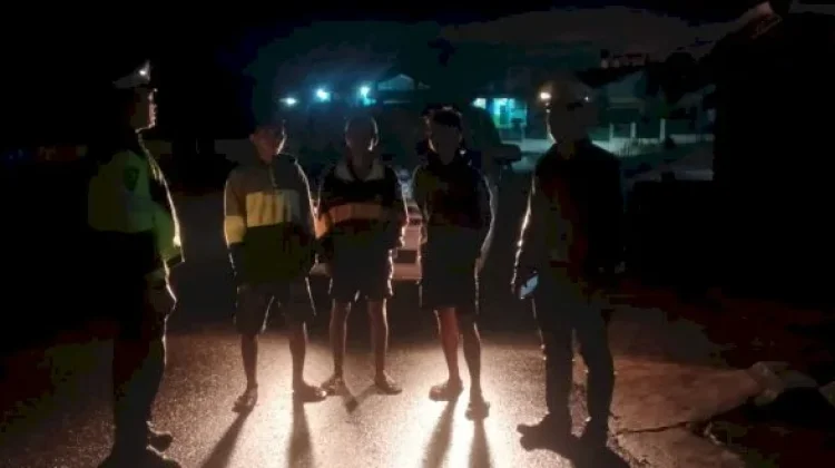 Antisipasi Balap Liar dan Tekan Lakalantas, Polres Manggarai Gelar Patroli Malam