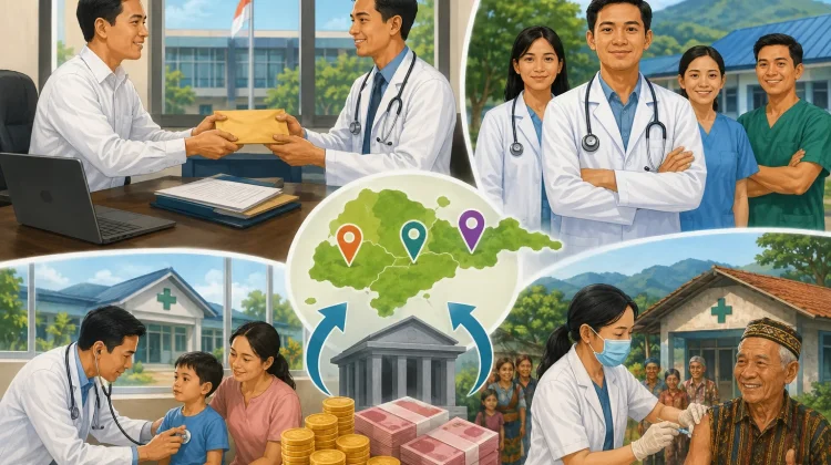 KPPN Ende Salurkan Rp.3,31 Miliar Tunjangan Dokter di Tiga Kabupaten