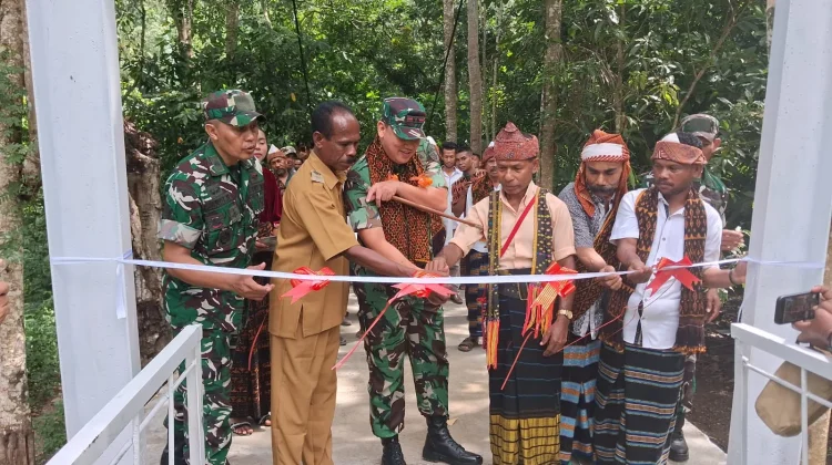 Dua Jembatan Perintis Garuda di Kabupaten Ende Diresmikan