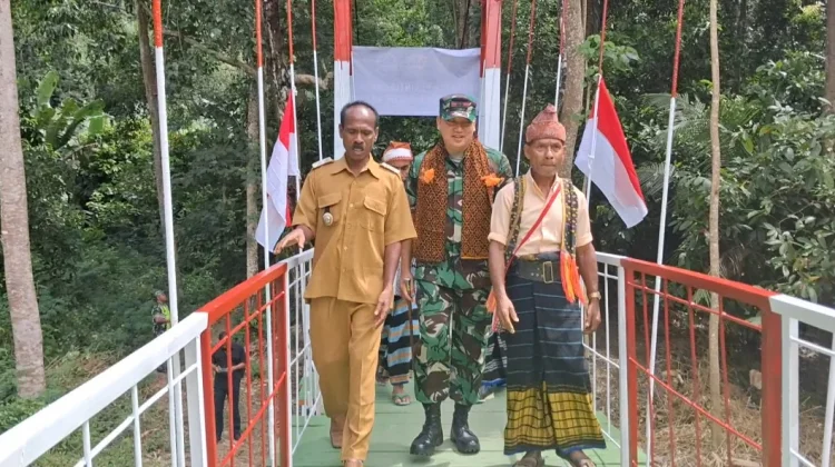 Kepala Desa Embu Ria Apresiasi Pembangunan Jembatan Perintis Garuda