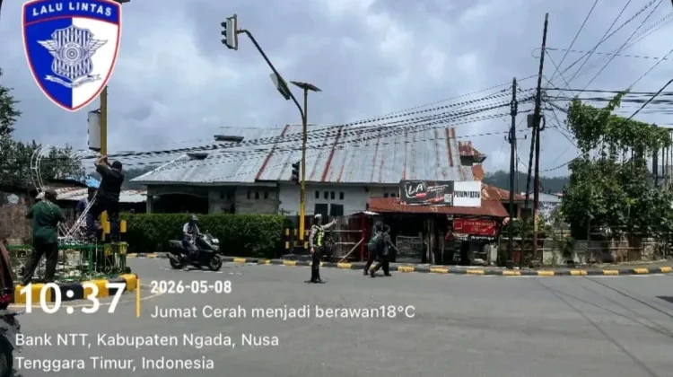 Ciptakan Keamanan, Satlantas Polres Ngada Gelar Pengaturan Lalu Lintas
