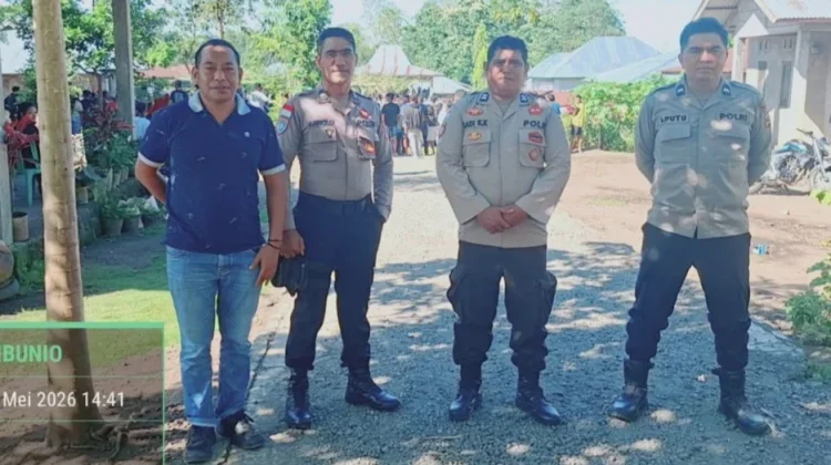 Polsek So'a Gelar Pengamanan Tradisi Tinju Adat Sagi Digelar di Kampung Libunio