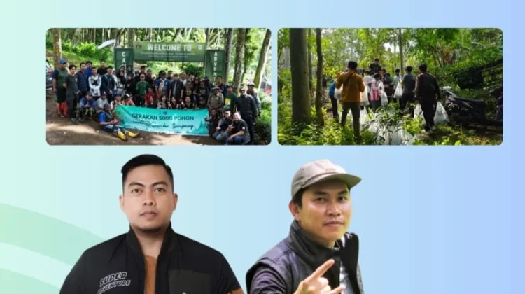 Sekawan Bumi Tanam 3.600 Pohon di Lereng Gunung Penanggungan
