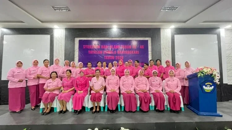 Syukuran HUT Kemala Bhayangkari Perkuat Solidaritas Anggota