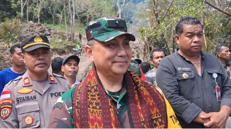 Tim Pengawasan dan Evaluasi Mabes TNI AD Tinjau Pelaksanaan TMMD ke-128 di Ende