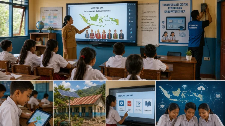 Papan Digital Bantu Proses Belajar Mengajar di Sikka
