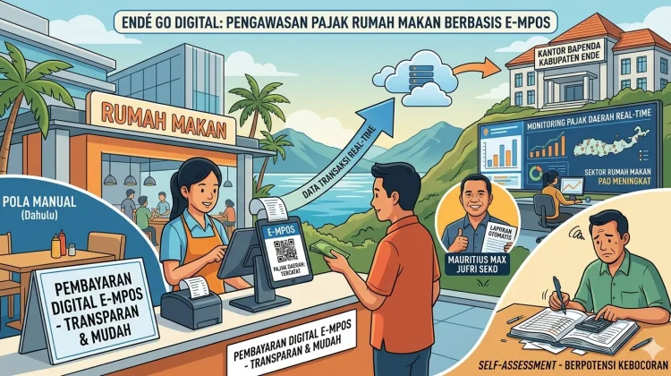 Pemkab Ende Pasang E-MPOS di Rumah Makan, Pajak Dipantau Real-Time