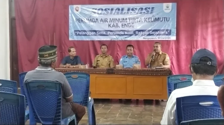 Perumda Tirta Kelimutu Sosialisasi Pelayanan Air Minum Nangapanda