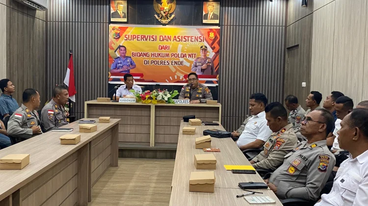 Bidkum Polda NTT Supervisi Polres Ende Perkuat Tata Hukum Daerah