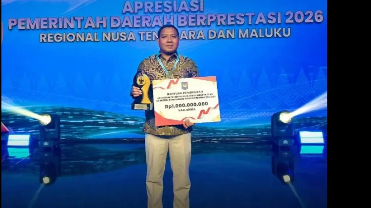 Sikka Raih Penghargaan Penurunan Pengangguran Tingkat Regional