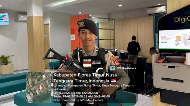 Polres Flotim Perketat Pengamanan Objek Vital Perbankan