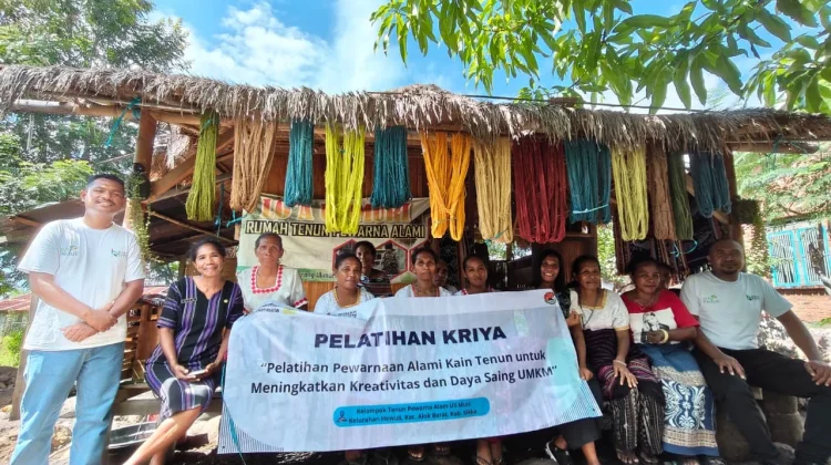 Rumah BUMN PLN Ende Gelar Pelatihan Pewarna Alami Tenun