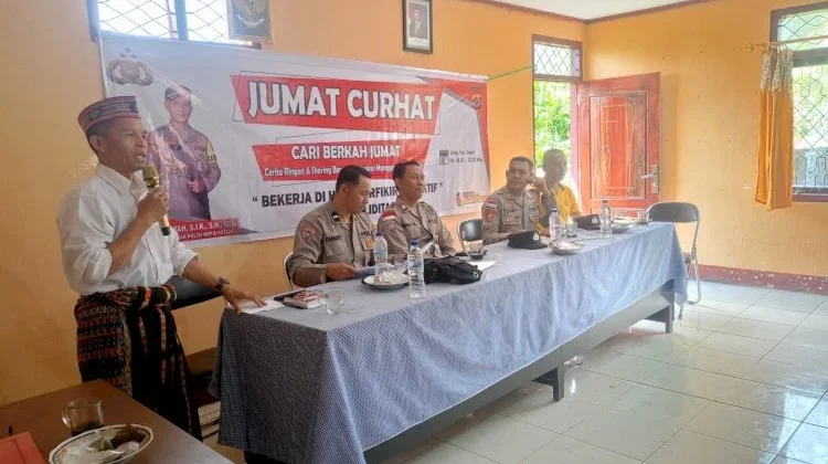 Polres Manggarai Perkuat Sinergitas Lewat Jumat Curhat Bersama Warga Poco Likang