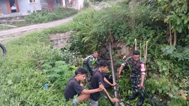TMMD Ende Percepat Akses Air Bersih Warga